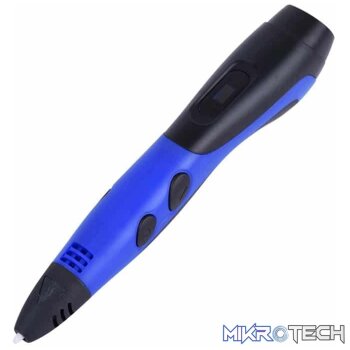 Gen 6th ABS / PLA Filament Kids DIY Drawing 3D Printing Pen with LCD Display(Blue+Black)