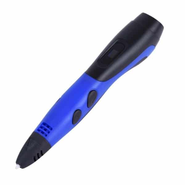 Gen 6th ABS / PLA Filament Kids DIY Drawing 3D Printing Pen with LCD Display(Blue+Black)