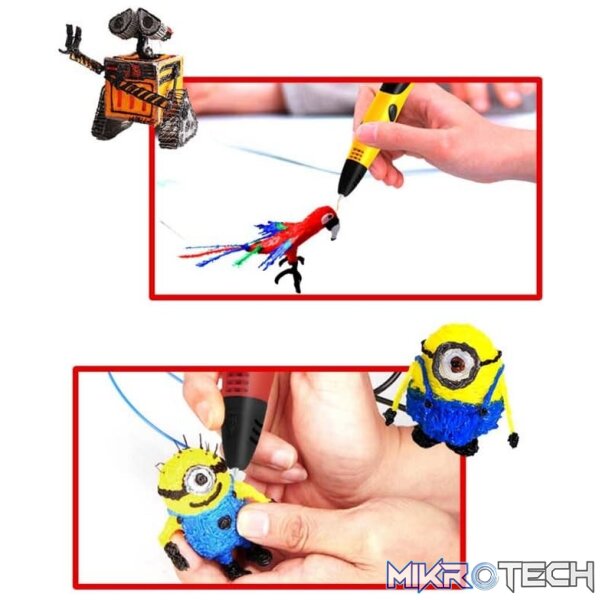 Gen 6th ABS / PLA Filament Kids DIY Drawing 3D Printing Pen with LCD Display(Red+Black) - Image 7