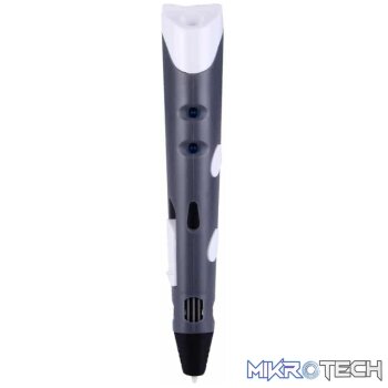 Hand-held 3D Printing Pen, EU Plug(Grey)