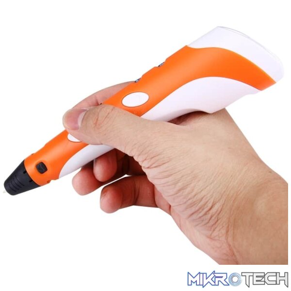 Hand-held 3D Printing Pen EU Plug(Orange) - Image 4