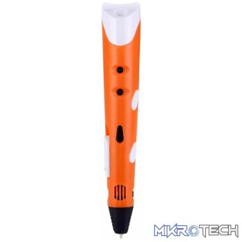 Hand-held 3D Printing Pen, EU Plug(Orange)