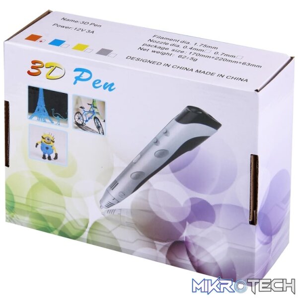 Hand-held 3D Printing Pen EU Plug(Orange) - Image 7