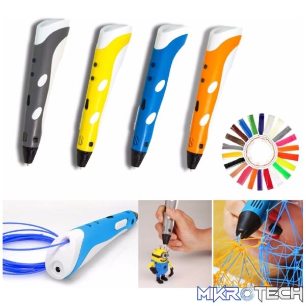 Hand-held 3D Printing Pen EU Plug(Orange) - Image 8