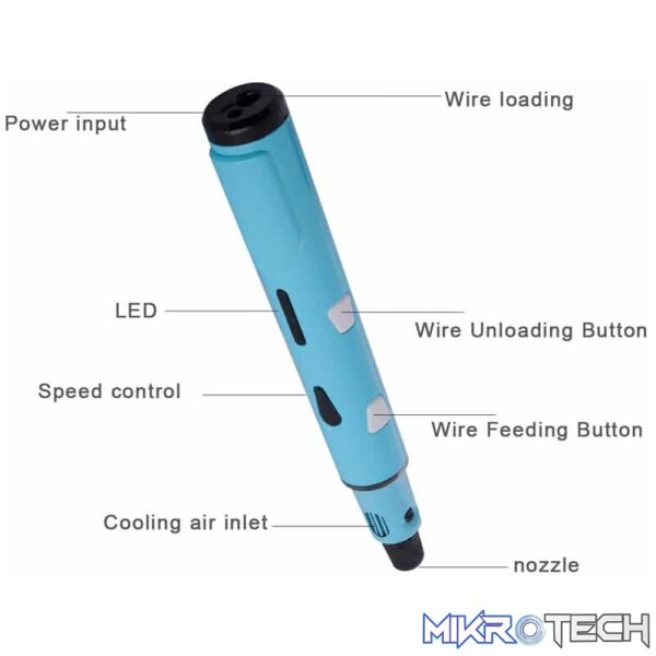 Hand-held 3D Stereoscopic Printing Pen(Silver) - Image 8