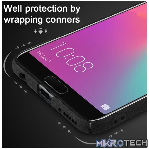 IMAK Matte Touch Cowboy PC Case for OnePlus 6T with Holder and Screen Sticker(Black) - Image 3