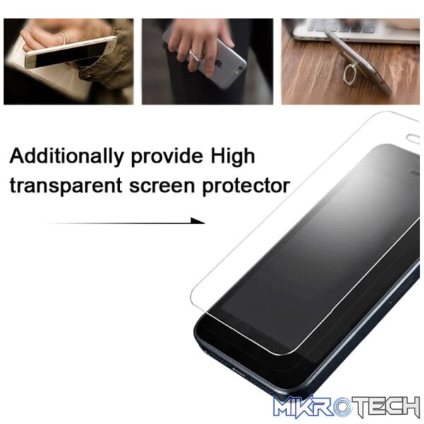 IMAK Matte Touch Cowboy PC Case for OnePlus 6T with Holder and Screen Sticker(Black) - Image 7