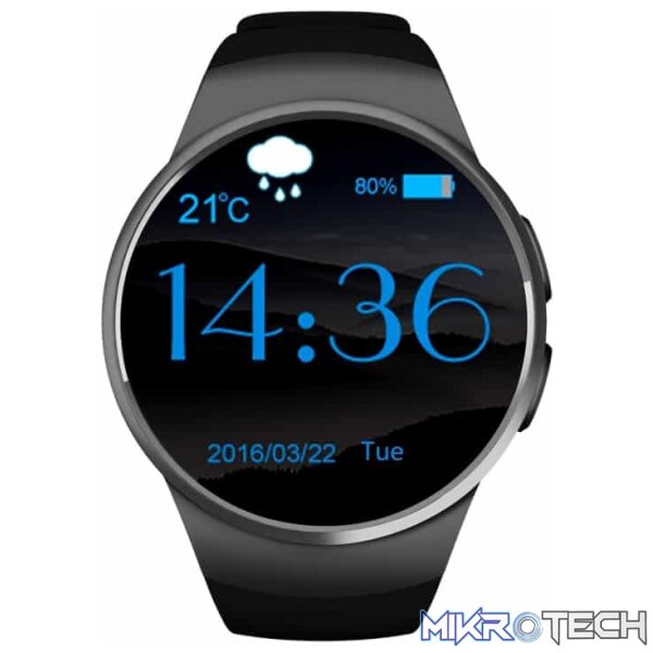 Support Anti-lost / Heart Rate Monitor / Pedometer / Sleep Monitor / Sedentary Remind / GSM(Black)