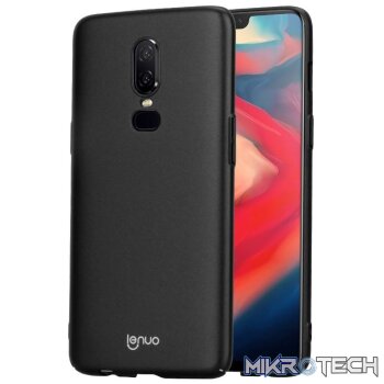 Lenuo Leshield Series PC Shockproof Case for OnePlus 6(Black)