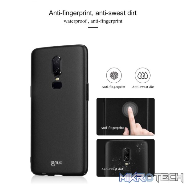 Lenuo Leshield Series PC Shockproof Case for OnePlus 6(Black) - Image 5