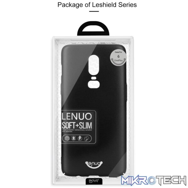 Lenuo Leshield Series PC Shockproof Case for OnePlus 6(Black) - Image 8