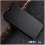 MOFI Crazy Horse Texture Horizontal Flip Shockproof Leather Case for OnePlus 6T, with Holder (Black)