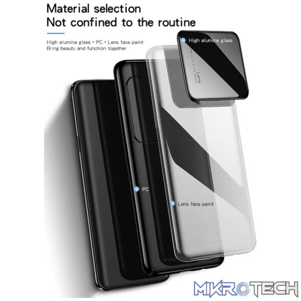 MOFI  Full Coverage PC + Lens + Back Camera Glass Protective Back Case for OnePlus 6 (Black) - Image 5