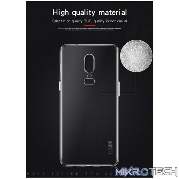 MOFI TPU Transparent Case for OnePlus 6(Black) - Image 3