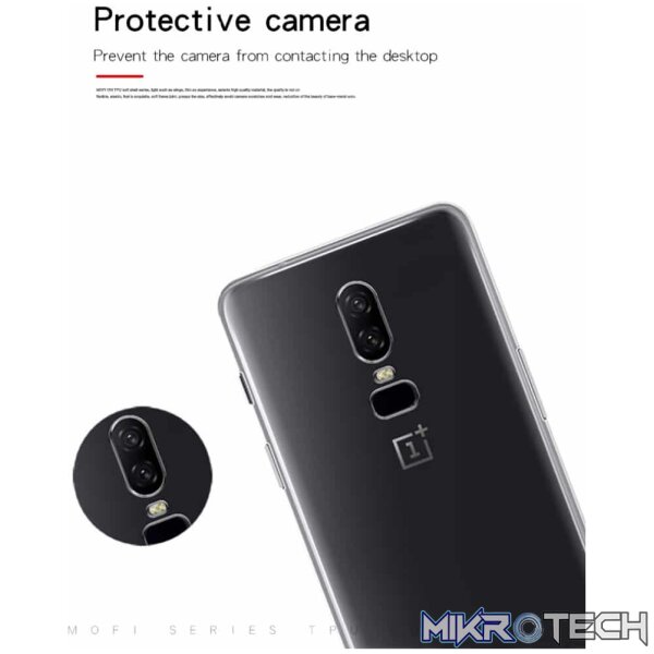 MOFI TPU Transparent Case for OnePlus 6(Black) - Image 7