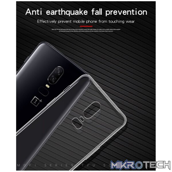 MOFI TPU Transparent Case for OnePlus 6(Black) - Image 8
