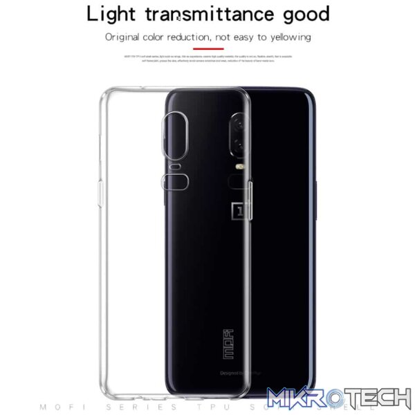 MOFI TPU Transparent Case for OnePlus 6(Black) - Image 9