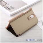 Mirror Clear View Horizontal Flip PU Leather Case for OnePlus 6 with Holder (Gold) - Image 5
