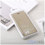 Mirror Clear View Horizontal Flip PU Leather Case for OnePlus 6 with Holder (Gold) - Image 6