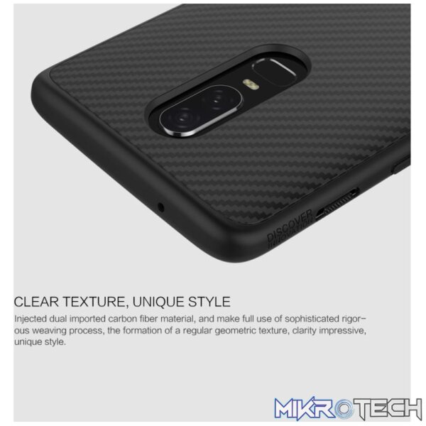 NILLKIN Anti-slip Texture PC Case for OnePlus 6 (Black) - Image 5