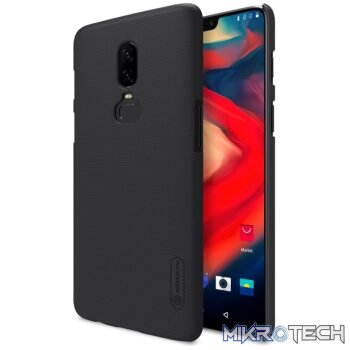 NILLKIN Frosted Concave-convex Texture PC Case for OnePlus 6 (Black)