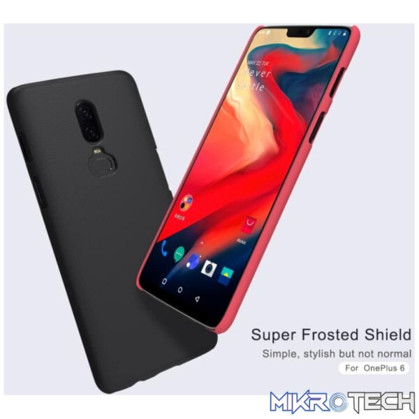 NILLKIN Frosted Concave-convex Texture PC Case for OnePlus 6 (Black) - Image 5