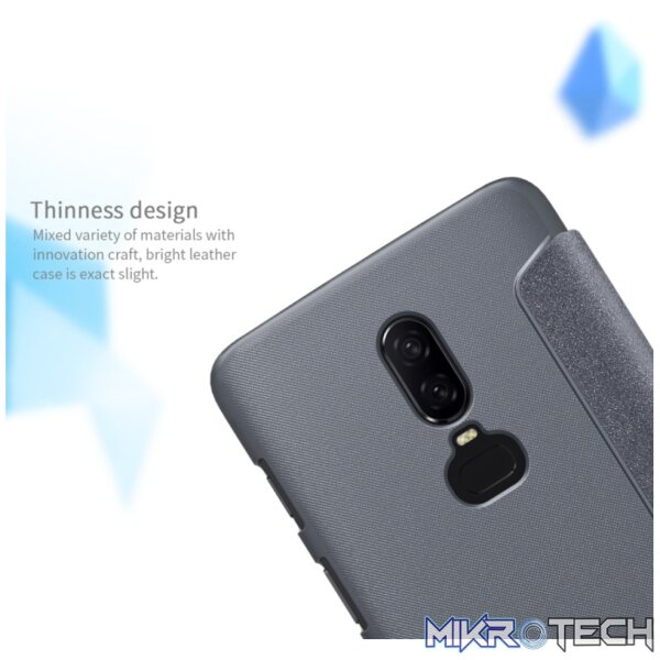 NILLKIN Frosted Texture Horizontal Flip Leather Case for OnePlus 6 (Gold) - Image 9
