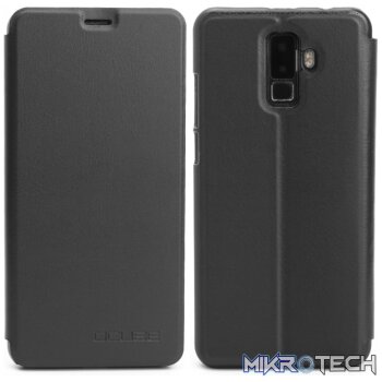 OCUBE Leagoo M9 Spring Texture Horizontal Flip Leather Case with Holder(Black)