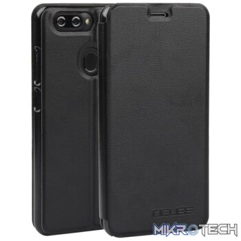OCUBE Spring Texture Horizontal Flip Leather Case for BLUBOO D6, with Holder (Black)
