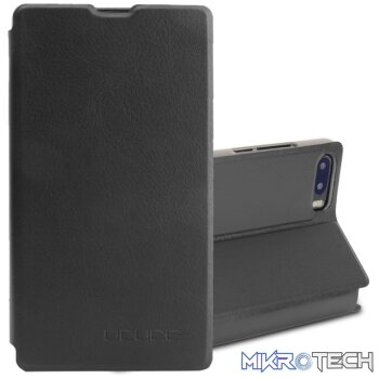 OCUBE for BLUBOO S1 Spring Texture Horizontal Flip Leather Case with Holder (Black)