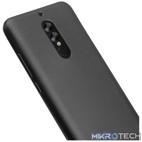 OCUBE for UMIDIGI S2 Litchi Texture Solid Color Metal Paint TPU Protective Back Cover(Black) - Image 5