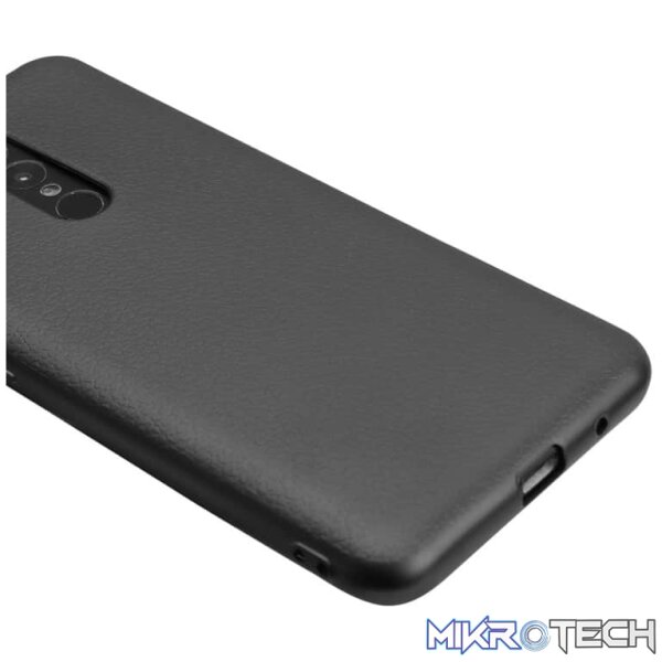 OCUBE for UMIDIGI S2 Litchi Texture Solid Color Metal Paint TPU Protective Back Cover(Black) - Image 6