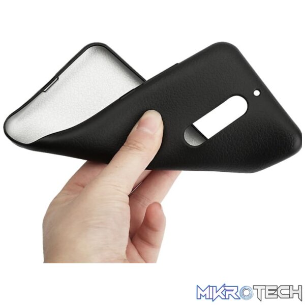 OCUBE for UMIDIGI S2 Litchi Texture Solid Color Metal Paint TPU Protective Back Cover(Black) - Image 7