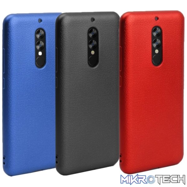 OCUBE for UMIDIGI S2 Litchi Texture Solid Color Metal Paint TPU Protective Back Cover(Black) - Image 8