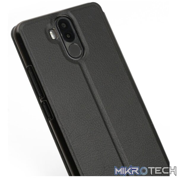 OCUBE for Ulefone Power 3 Spring Texture Horizontal Flip Leather Case with Holder (Black) - Image 2