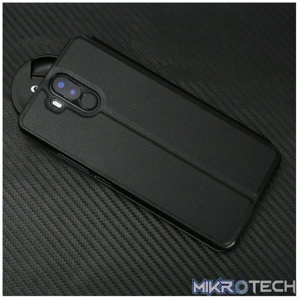 OCUBE for Ulefone Power 3 Spring Texture Horizontal Flip Leather Case with Holder (Black) - Image 7