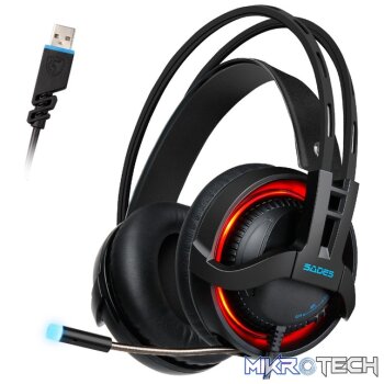 Sades R2 - 7.1 Channel Gaming Headphones with Mic