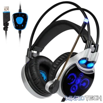 Sades R8 - 7.1 Channel Gaming Headphones With Mic