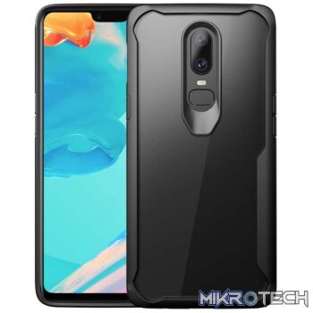 Transparent PC + TPU Full Coverage Shockproof Protective Case for OnePlus 6