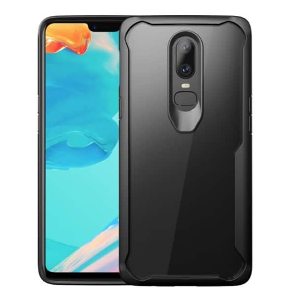 Transparent PC + TPU Full Coverage Shockproof Protective Case for OnePlus 6