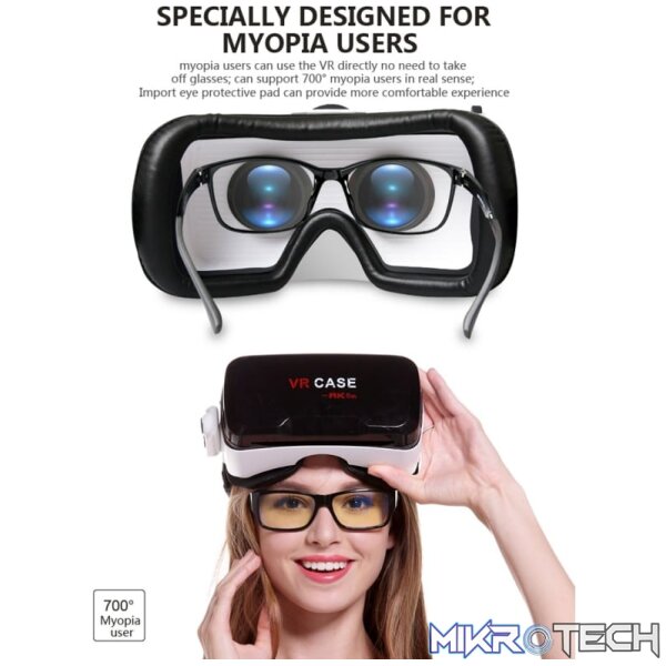 VR CASE RK-6TH Virtual Reality Glasses with Bluetooth Remote Control - Image 10
