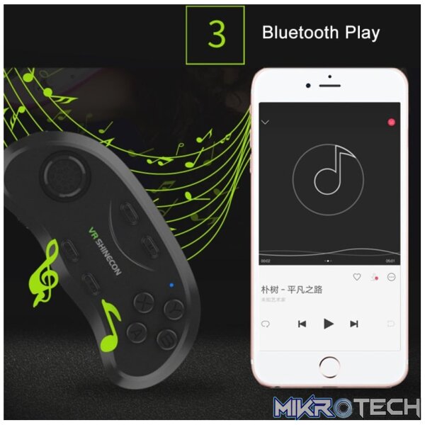 VR Shinecon Virtual Reality Bluetooth Remote Controller Gamepad - Image 11