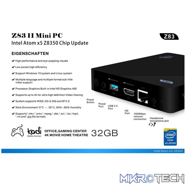 BeeLink Z83 II - Windows TV Box (Mini PC) - Image 9