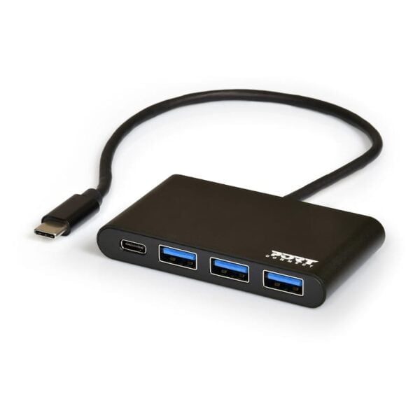 Port Connect USB Type-C to 3x USB3.0 and 1x Type-C Adapater