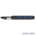 Port USB Type-C to 3 x USB3.0 and 1 x Type-C PD 30cm 4 Port Hub - Black - Image 3