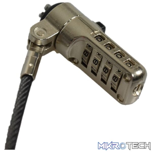 Port Connect 1.8m Wedge Combination Cable Lock - Image 2