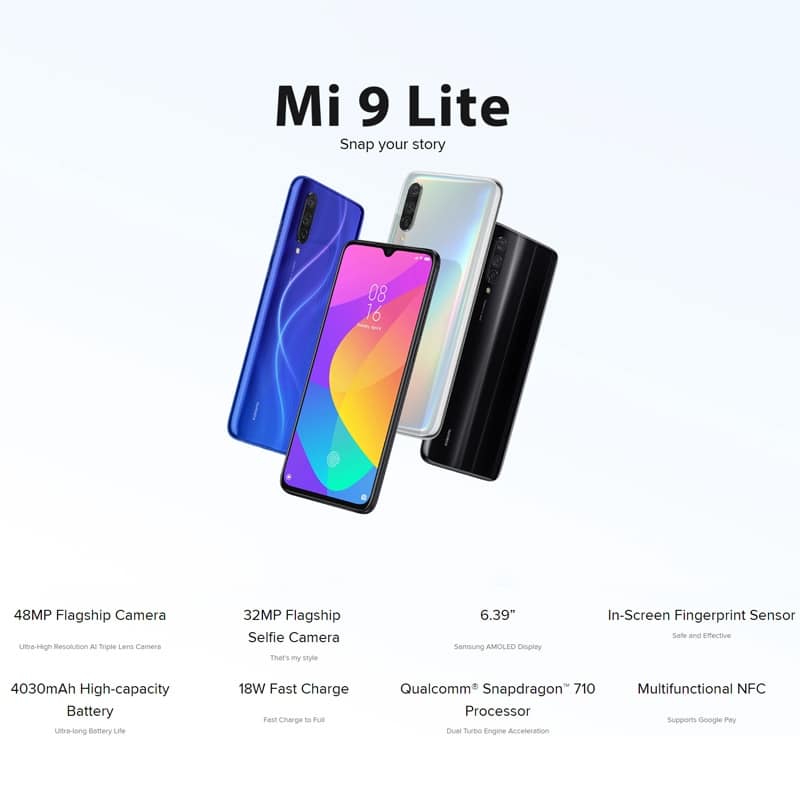 Xiaomi Mi 9 Lite Smartphone