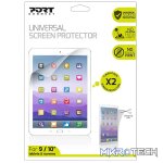 Port Connect Universal Screen Protector for 11" Tablets Twin Pack - Clear