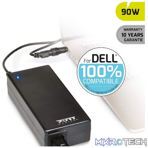 Port Connect 90W Notebook Adapter Dell - Image 3