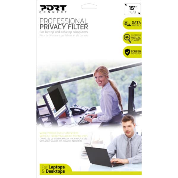 Port Connect 2D Professional Privacy Filter 15.6"